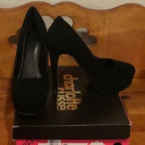 Black High Platform Heel